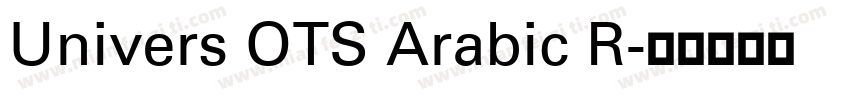 Univers OTS Arabic R字体转换